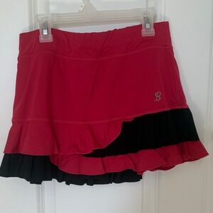 Pink and Black Women's Athletic Skirt